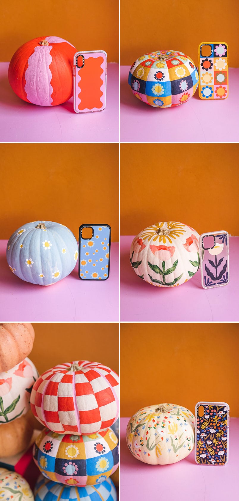 painted pumpkins to match The House That Lars Built casetify cases
