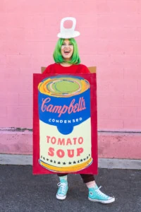 Brittany Jepsen Halloween costume Andy Warhol soup can