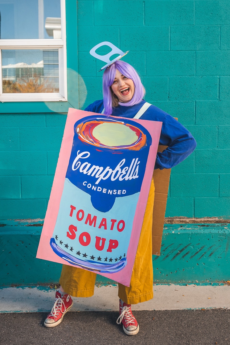 Andy Warhol soup can costume instructions