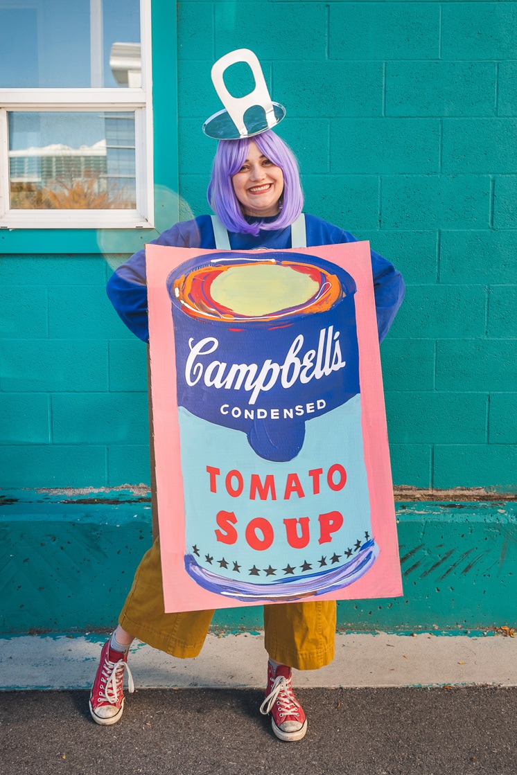 Andy Warhol soup can costume instructions