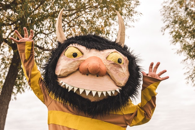 where the wild things are papier mache mask