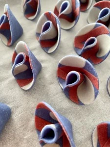 red white and blue pasta