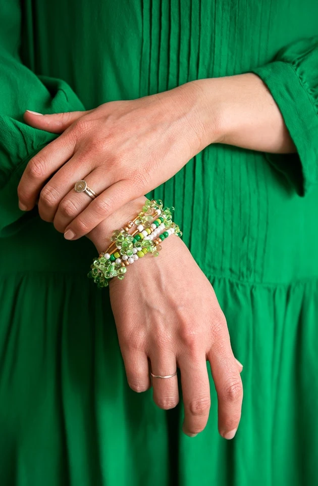 St. Patrick's Day Beaded Bracelets