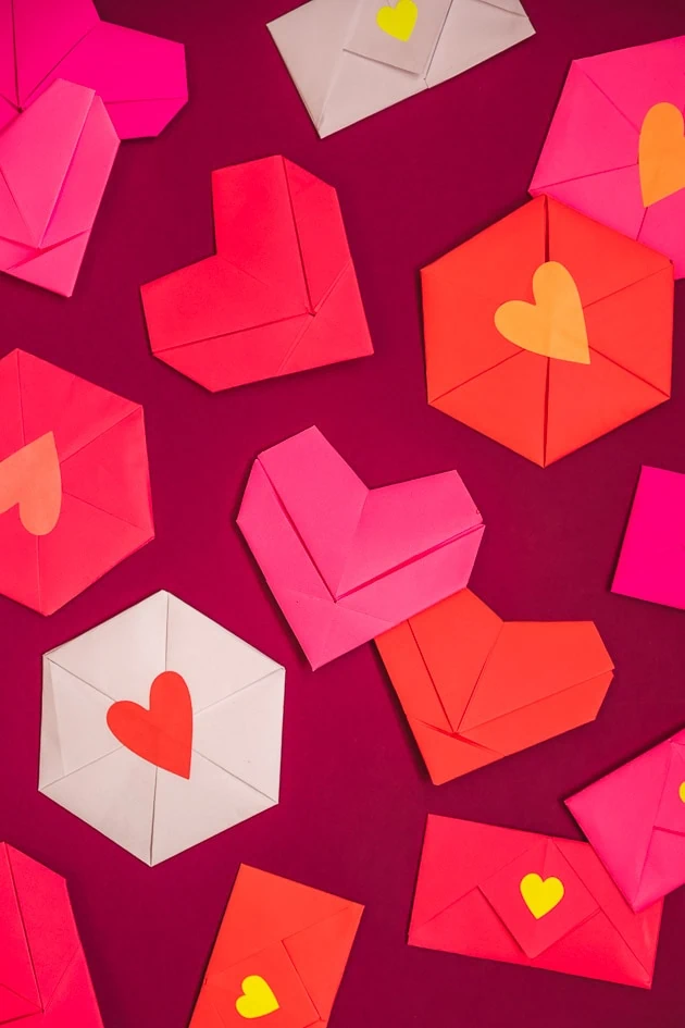 How to make love letter card  Origami heart shape love letter 