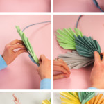 DIY Palm Leaf Wreath Steps