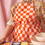 Red& Pink Checkered Mother’s Day Apron – Funky Town Spoonflower Fabric Lars Collection (8 of 8)