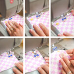 Sewing a 4 hole button steps