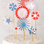 Cricut Paper Fireworks Cake Topper (2 of 9)