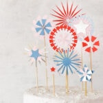Cricut Paper Fireworks Cake Topper (6 of 9)
