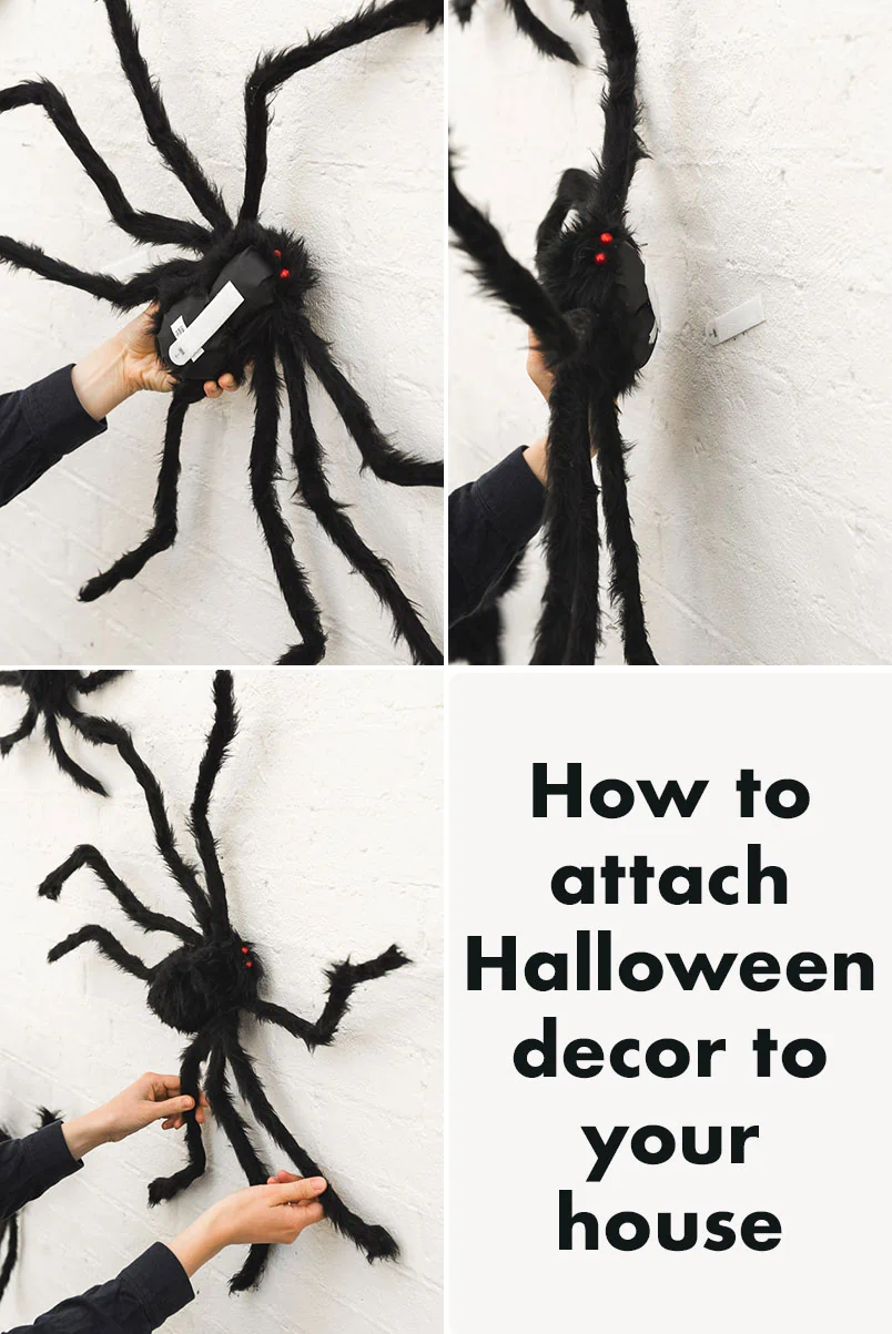 halloween decor spiders how to attach