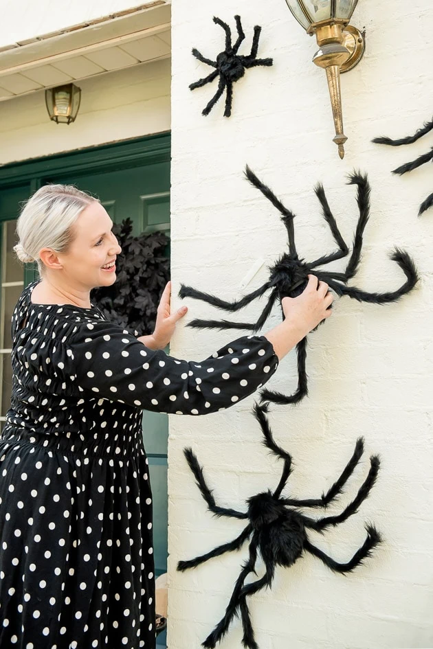Halloween decoration spiders - The House That Lars Built