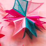 paper starburst ornament