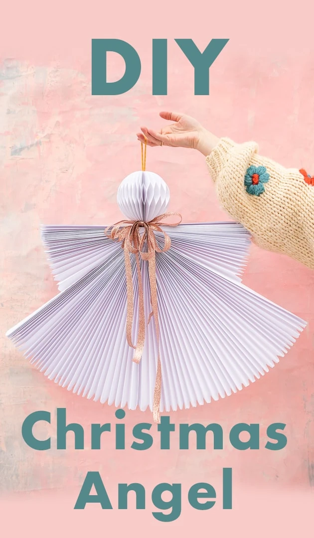Easy Angel Crafts - Accordian Folded Paper Angel Ornament