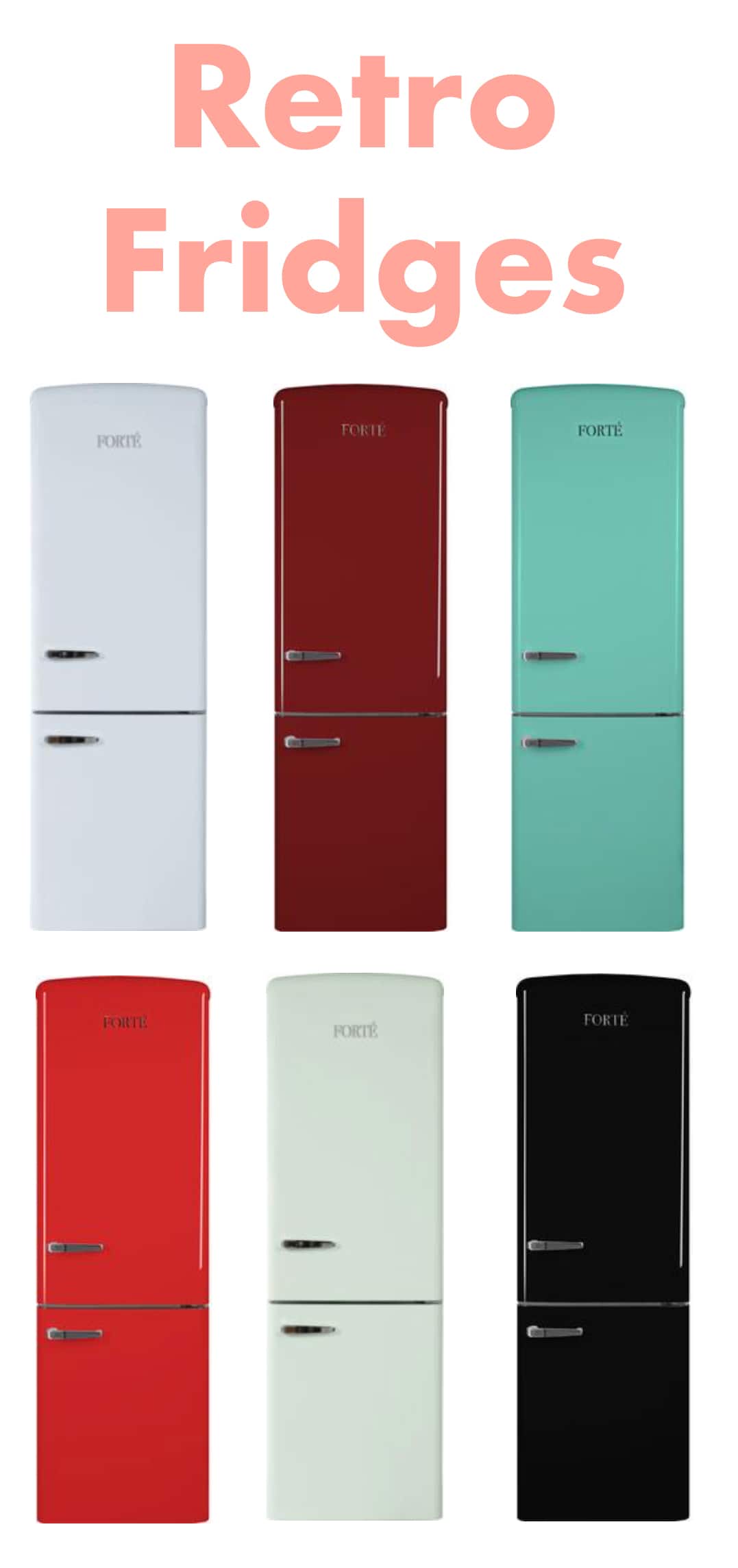 colorful refrigerators