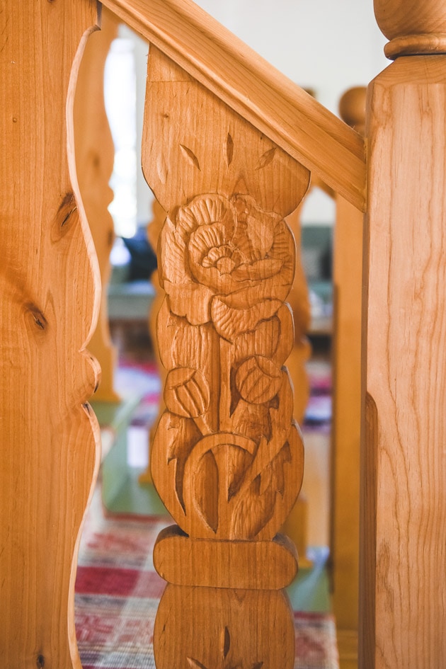 Carved flower balusters