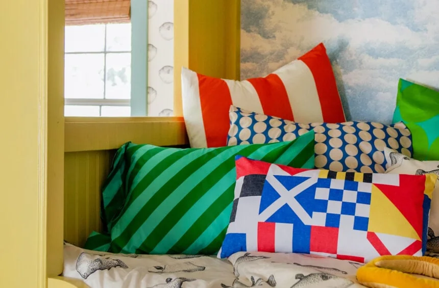 Summer bedding for a kid's room