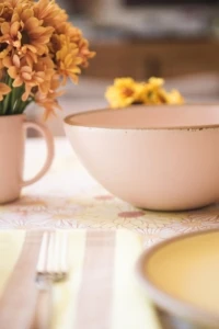 pink bowl ceramic
