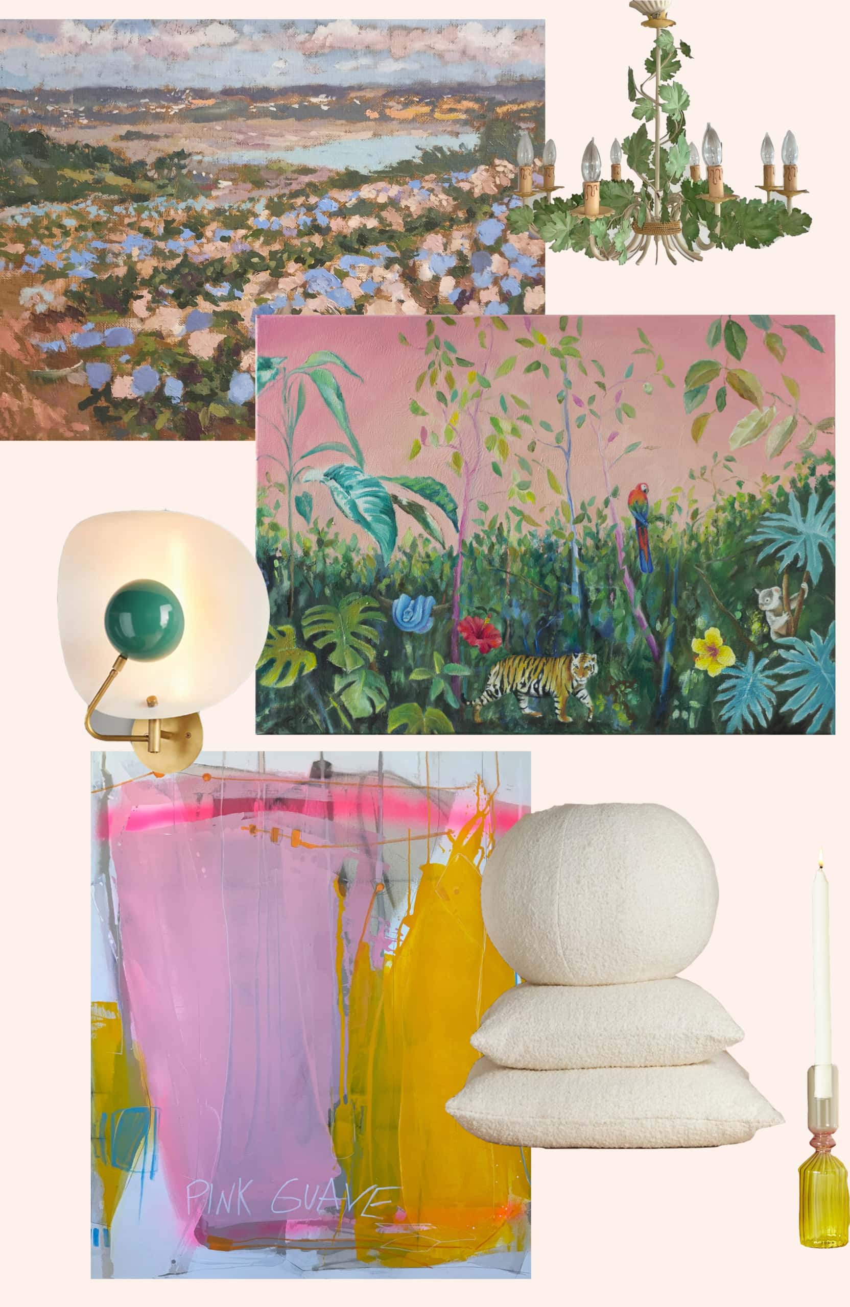 Miami Vice Fabric, Wallpaper and Home Decor