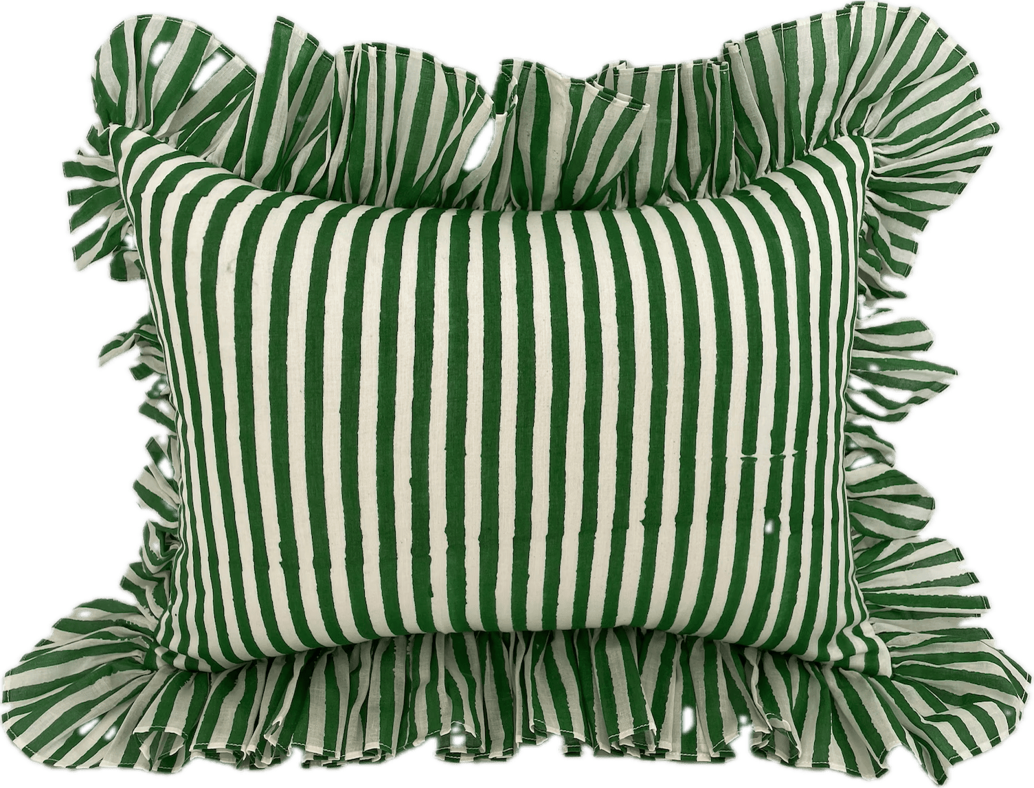 green striped pillow The House That Lars Built