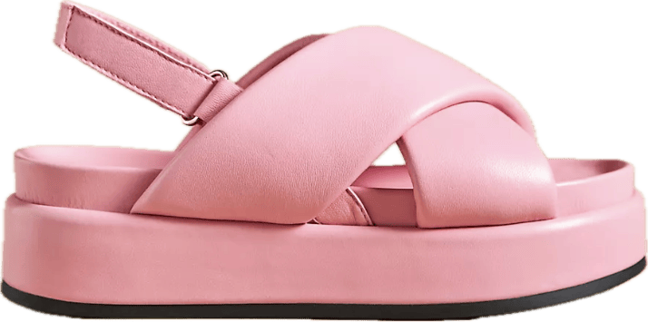 pink sandals - The House That Lars Built