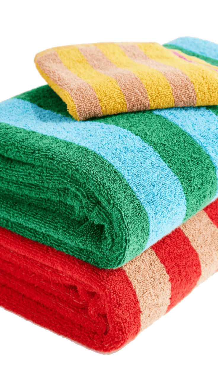 dusen striped towels - The House That Lars Built