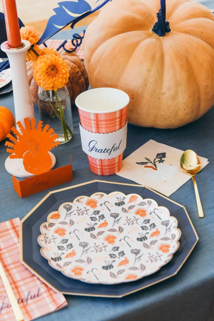 Thanksgiving paper goods from Bonjour Fete