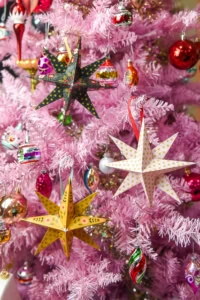 Christmas paper folded stars