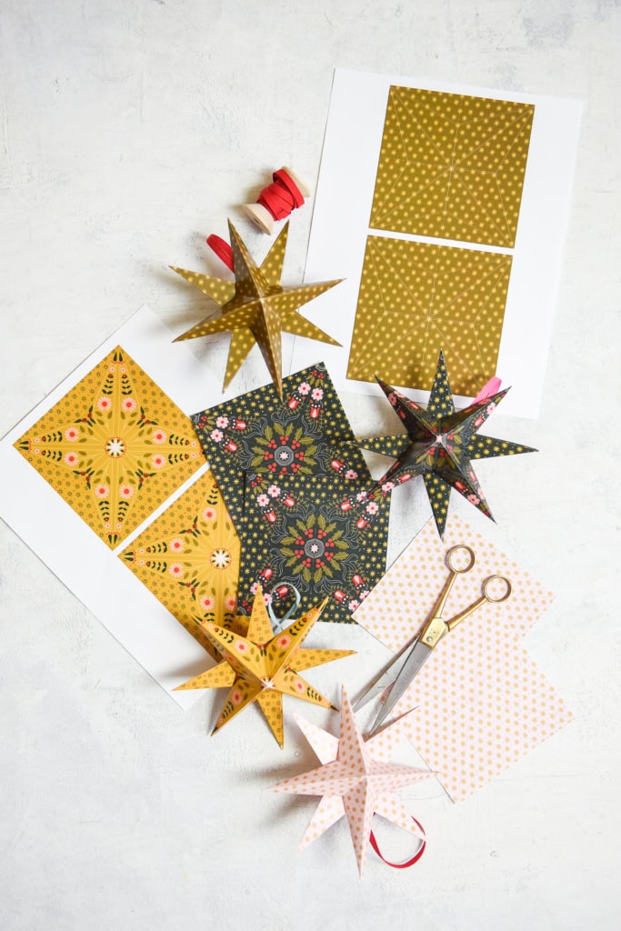 Christmas Paper Origami Stars