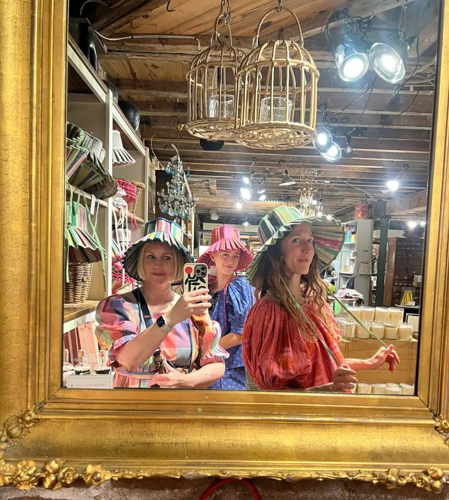 lorna murray hats at paris market in savannah georgia