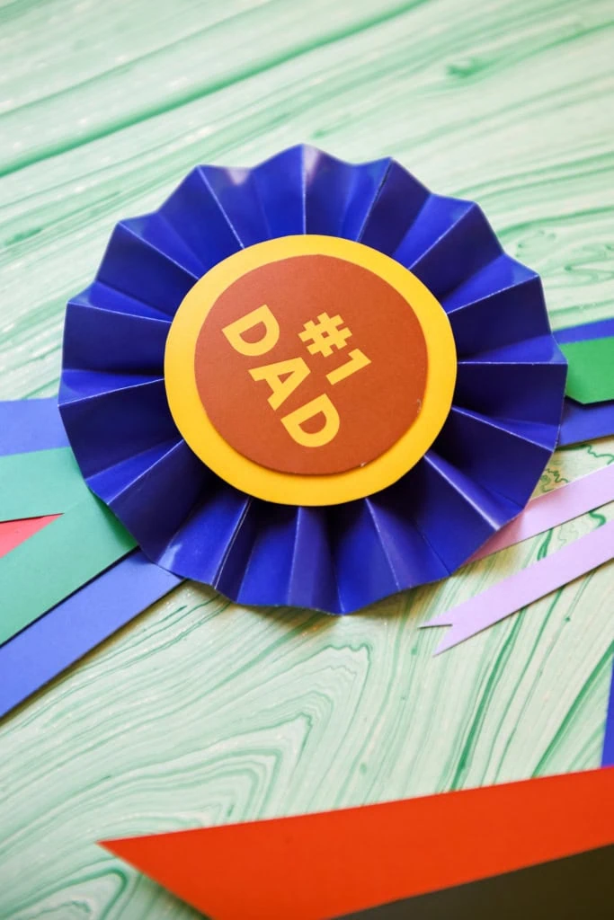 Father's Day prize ribbon printable gift