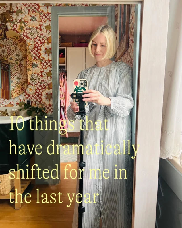 So many big changes over the last year and I am here for it! Love this community of mine—thank you for your support. Linking the full list on my Substack, Lessons I’m Learning, in my stories.